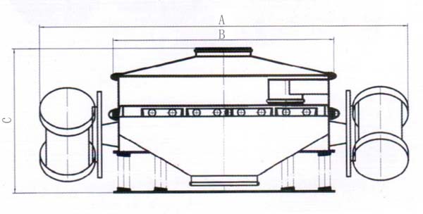 ZPS-800型直排振动筛外形结构